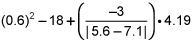 25 POINTS! PLEASE HELP QUICKLY. Simplify the expression. six tenths squared minus-example-1