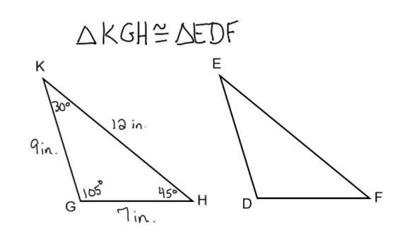 Congruent figures Practice -2 measurement of angle F-example-1