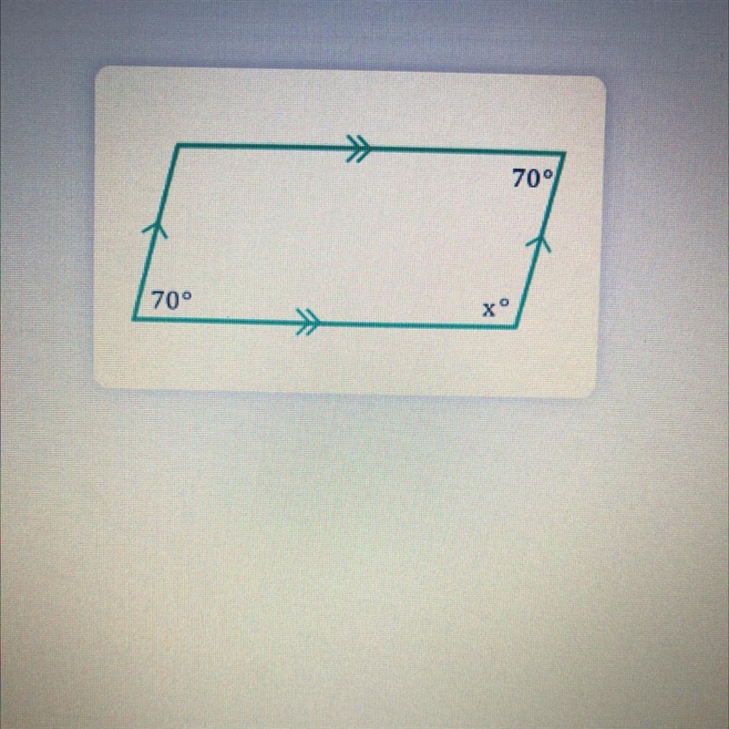 Find the value of x in the parallelogram below. Enter each line of work as an equation-example-1