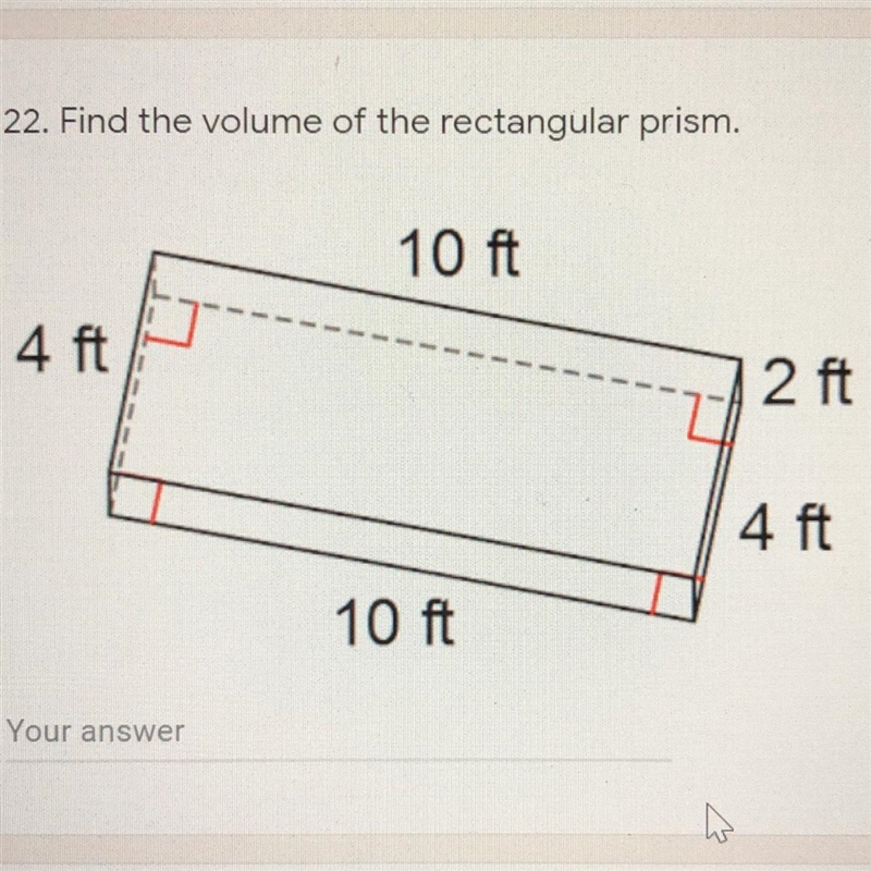 Find the volume of the rectangular prism.10 ft4 ft2 ft4 ft10 ft-example-1