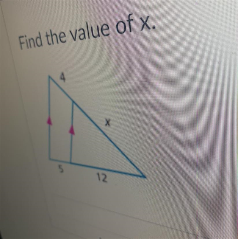 Find the value of x. 10 135--example-1