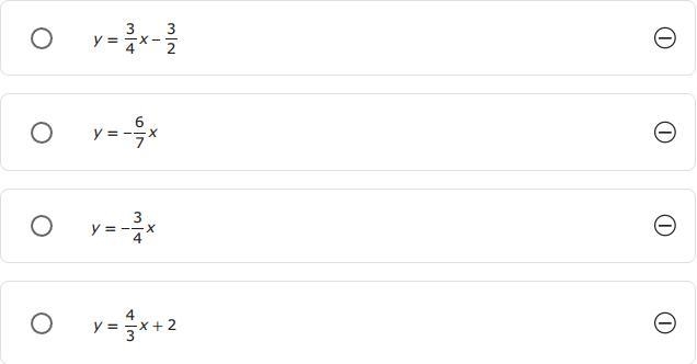 Which of the following is equivalent to 3x - 4y = 6?-example-1