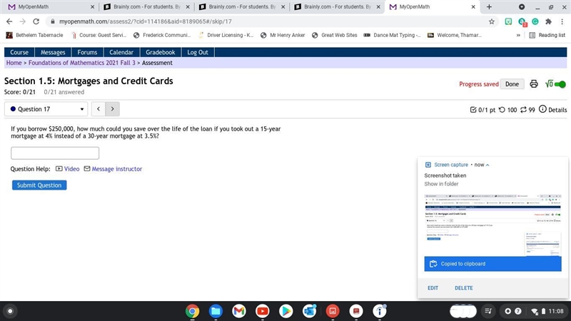 17. If you borrow $150,000, how much could you save over the life of the loan if you-example-1