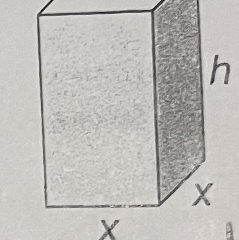 What is the maximum volume of a rectangular prism (or box) if the prism has a square-example-1