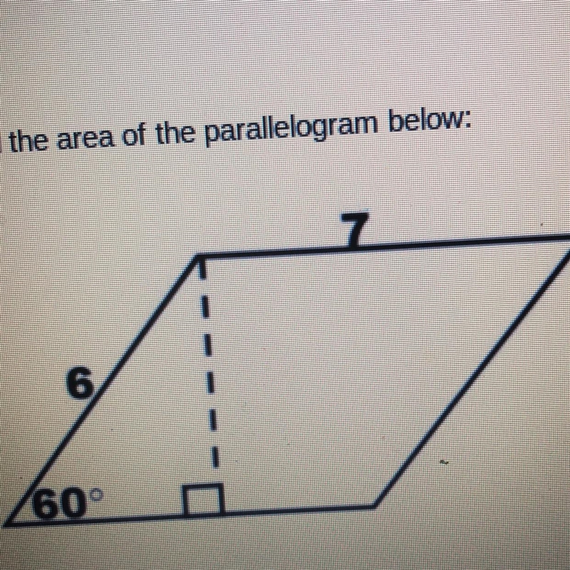 HELP FIND THE AREA OF PARRELLEGRAM-example-1