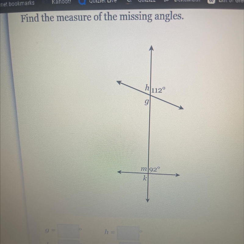 Find the measure of missing angles-example-1