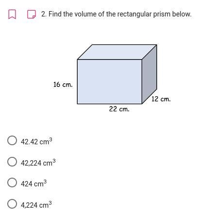 Find the volume of the rectangular prism below.-example-1