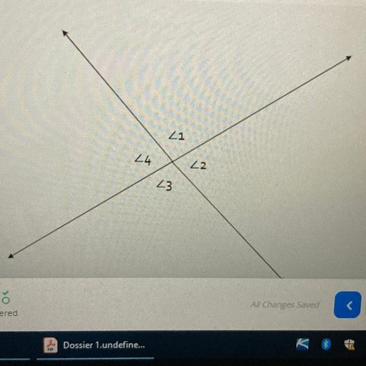 How can these angles be described? How are these angles related? Are there any angles-example-1