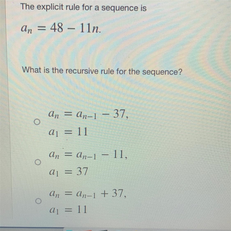 What is the recursive rule for the sequence?-example-1