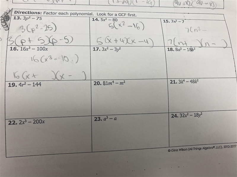 How do I do this (Factoring polynomials, look for gcf first)-example-1