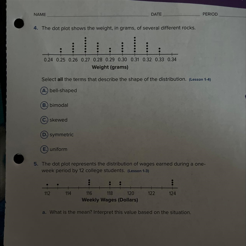 I need help on number 4-example-1