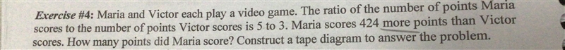 Maria and victor each play a video game. The ratio of the number of points Maria scores-example-1