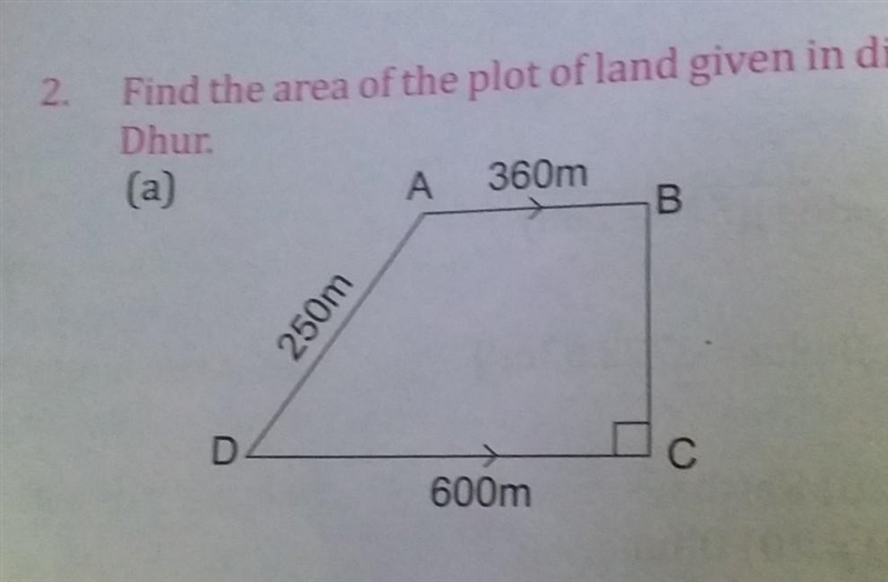 Find the area of following figure...?​-example-1