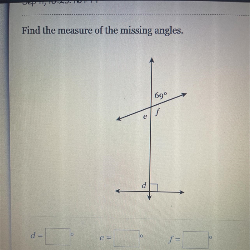 Find the measure of the missing angles-example-1