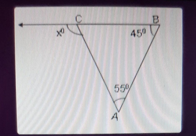 Find the exterior angle​-example-1