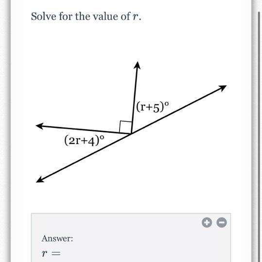 Solve for the value of r. (2r+4)⁰ (r+5)°-example-1