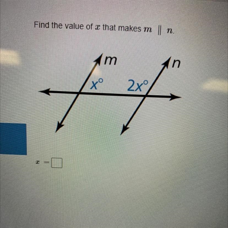 Find the value of x that makes m || n-example-1