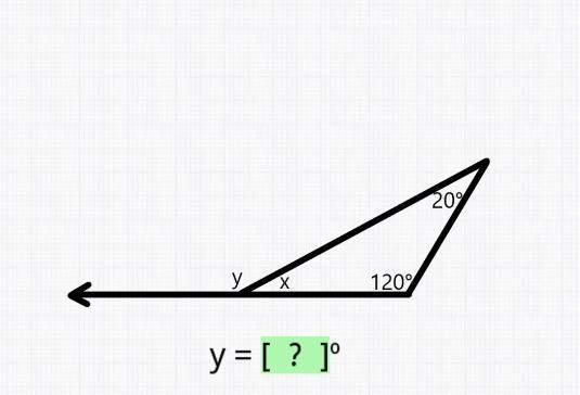 Angle Sum Theorem y = ?-example-1