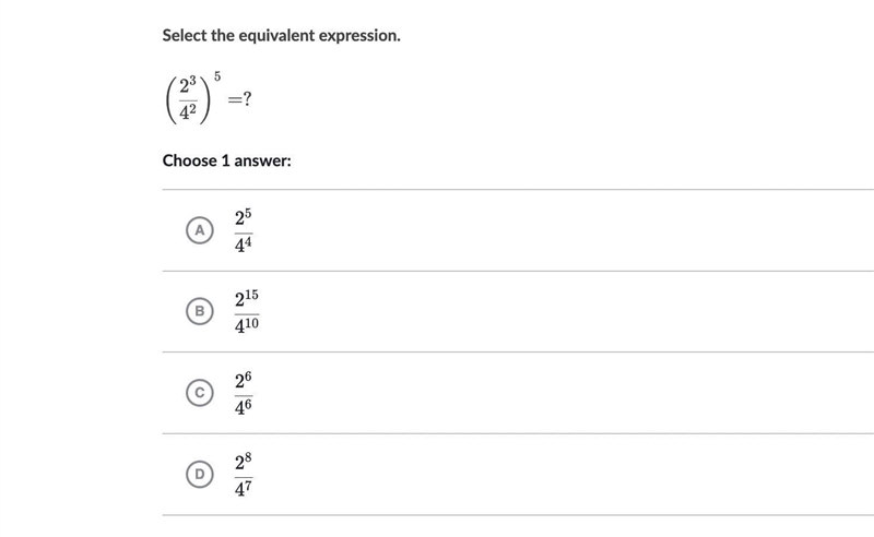 Select the equivalent expression.-example-1