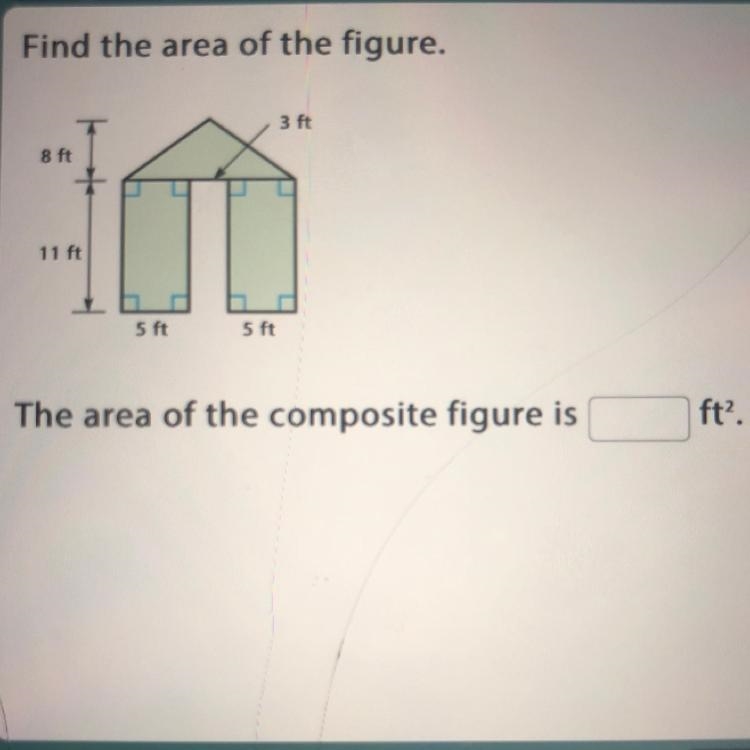 Find the area of the figure.-example-1