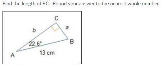 Find the length of BC. Round your answer to the nearest whole number.-example-1