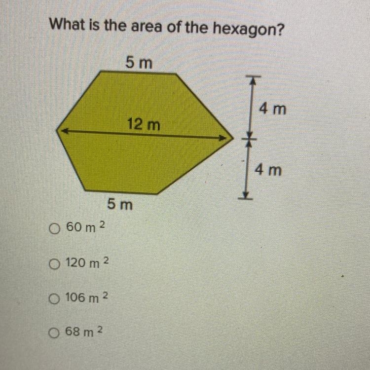 What is the area of the hexagon?-example-1