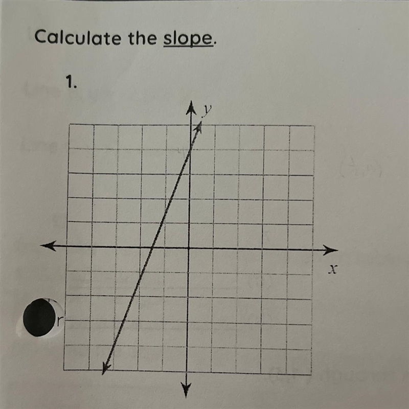 Calculate the slope. Help!! I’m a little confused on how to do this do u mind explaining-example-1