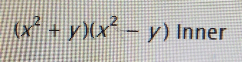 Directions: Indicate product of FOIL for the problem: ​-example-1