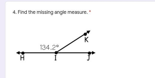 Find the missing angle measure-example-1