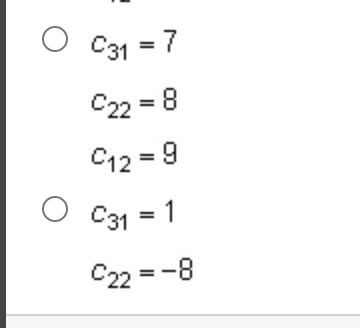 What areC12, C31, and C22 of matrix C?-example-2