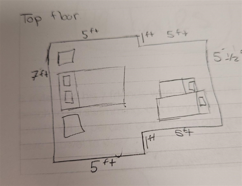 Find the perimeter of the cabin below.​-example-1