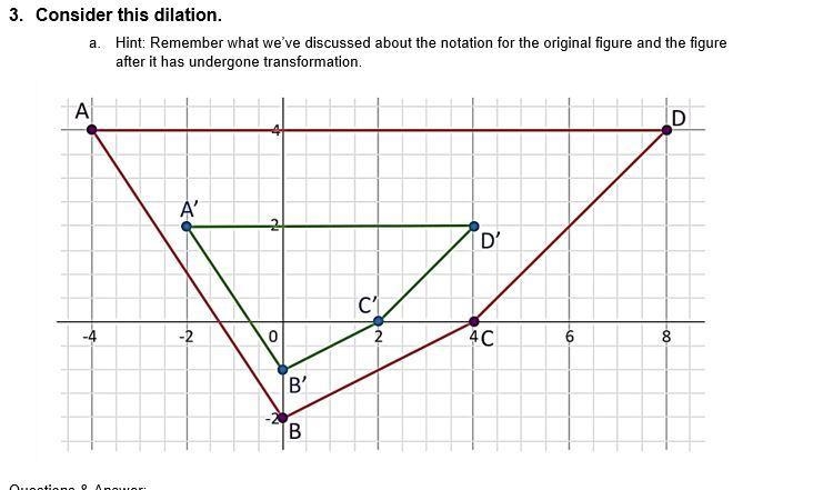 Dialtion, reduction or enlargment. Explain and show work. Homework is due today!! Answer-example-1