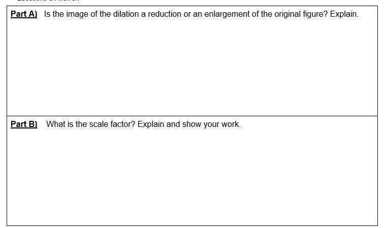 Dialtion, reduction or enlargment. Explain and show work. Homework is due today!! Answer-example-2