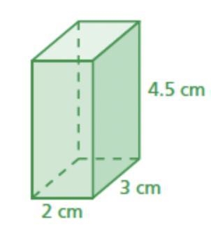 Find the volume of the solid. The volume of the solid is cubic centimeters.-example-1