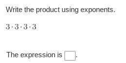 Write the product using exponents.-example-1