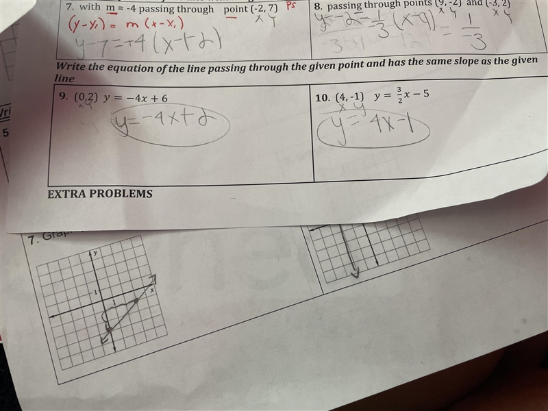 Need help with #9, & #10 please-example-1