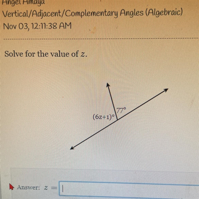 Answer: Z= (6z+1) What’s the answer-example-1