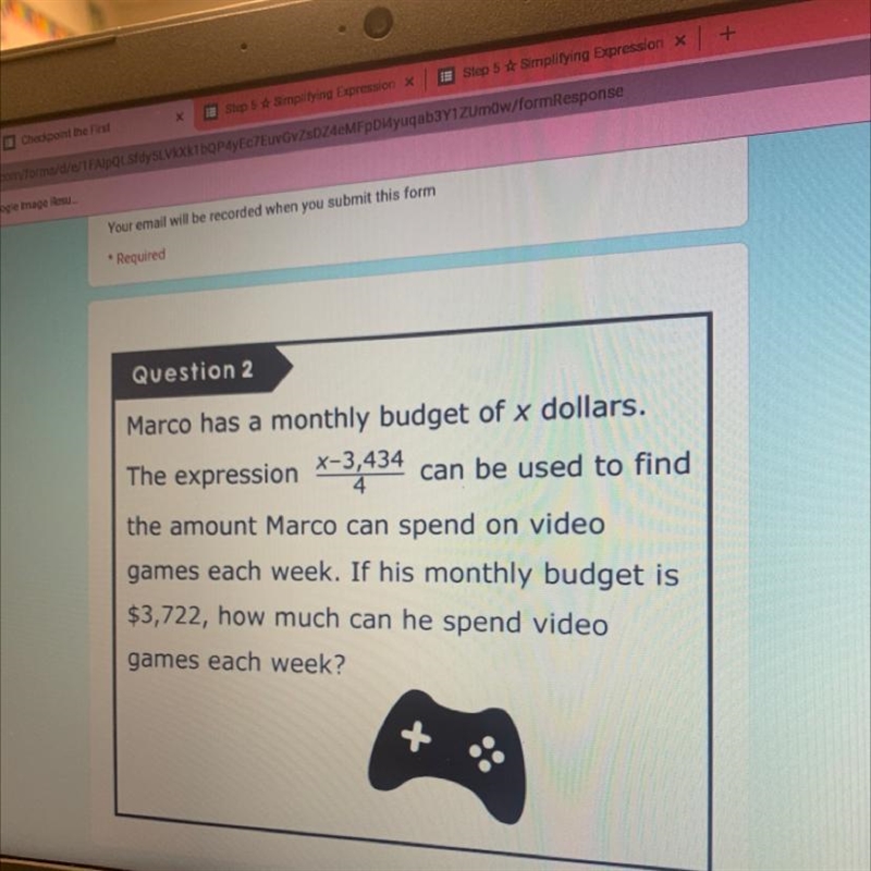 How much can marco spend on video games each week?-example-1