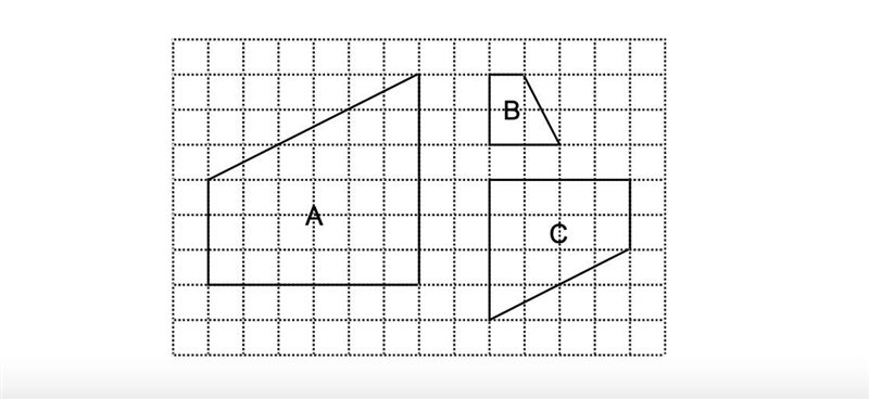 Determine the scale factor for each reduction. a) Quadrilateral B is a reduction of-example-1