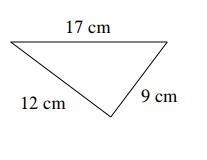 Is this triangle acute, right or obtuse? Triangle Acute Obtuse Right-example-1