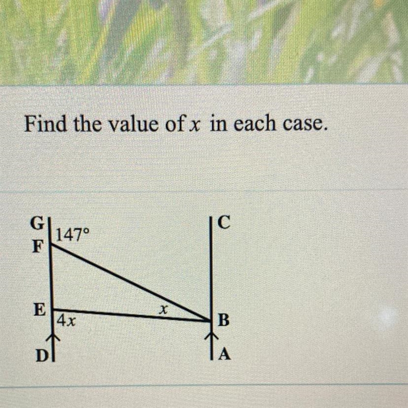 Find the value of x-example-1