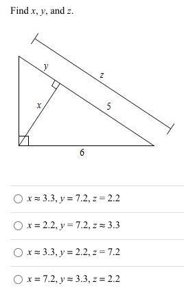 Find the value of x, y, and z.-example-1