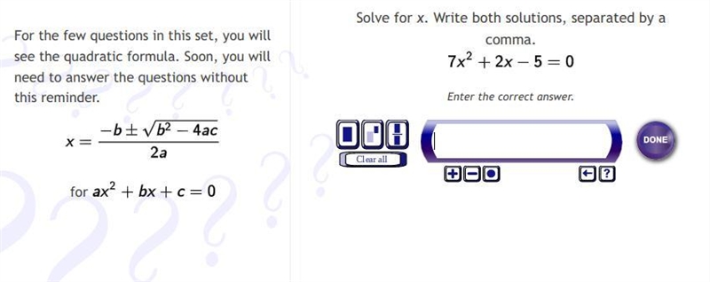 Quadratic formula. pls help-example-1