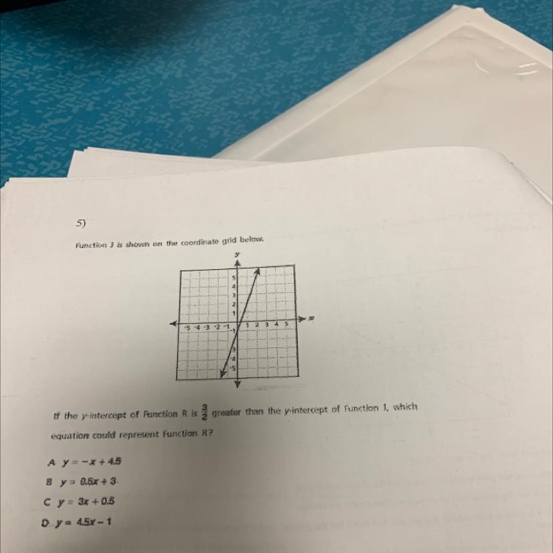 5) Function J is shown on the coordinate grid below. 3 2 1 1 2 5 4 3 2 1 3 4 5 -5 If-example-1