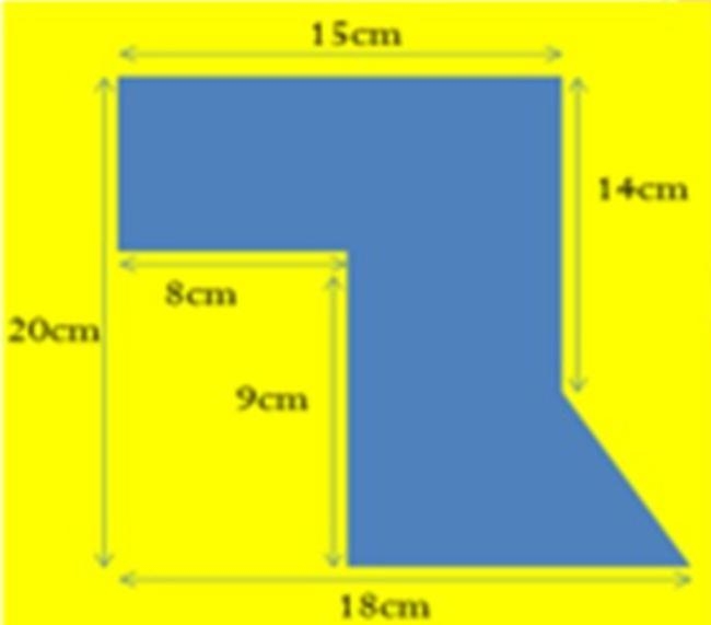 Find the area and perimeter of this compound shape. Explain.-example-1