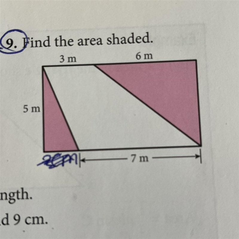 6. Find the area shaded.-example-1