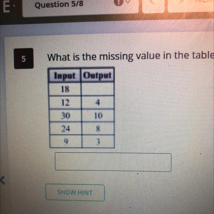 What is the missing value in the table?-example-1