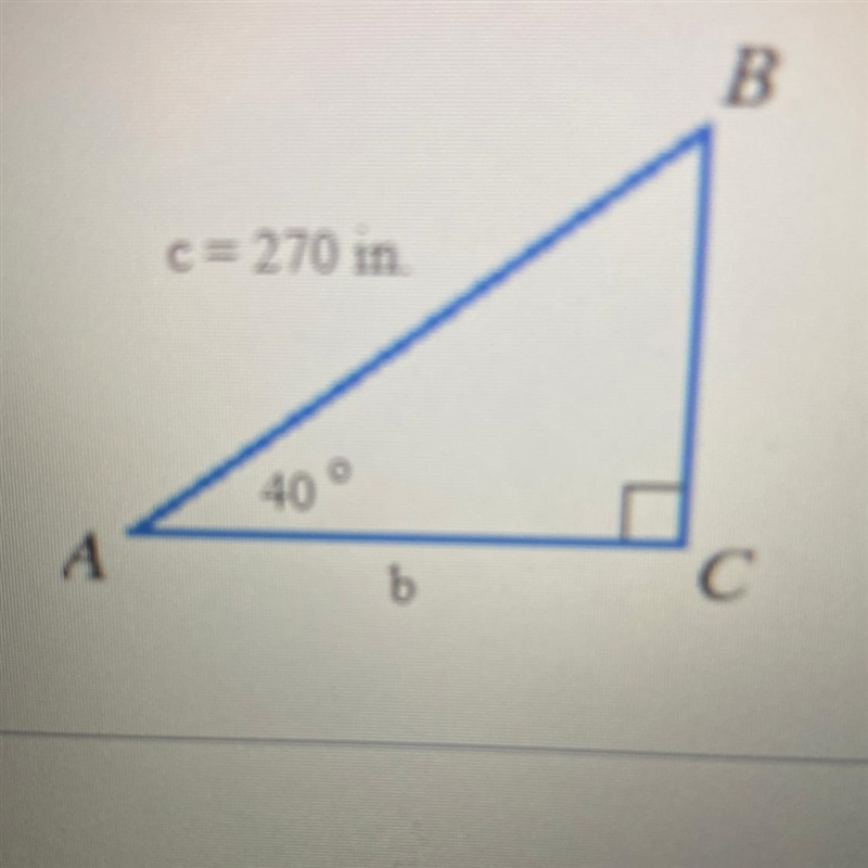 Find the measure of side b-example-1