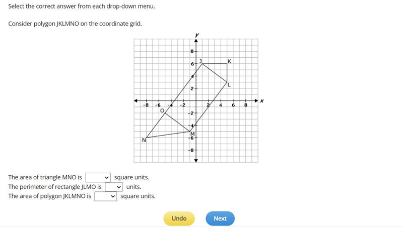 Help asap!!!!! Select the correct answer from each drop-down menu. Consider polygon-example-1