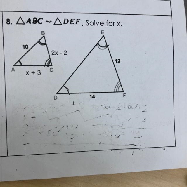 Solve for x given the diagram-example-1